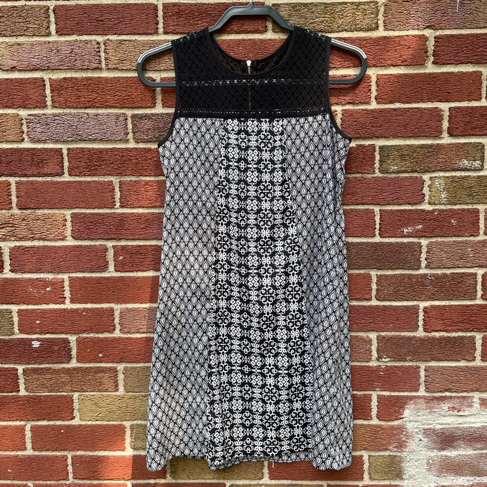 Black and White Pattern Dress/Tunic